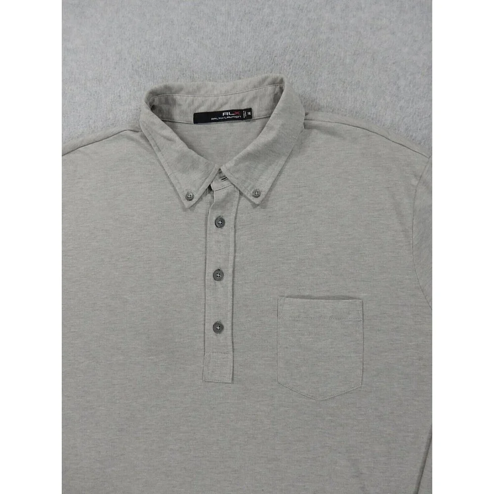 RLX‎ Polo Ralph Lauren Spanish Oaks Long Sleeve Golf Polo Shirt (Men's XXL)